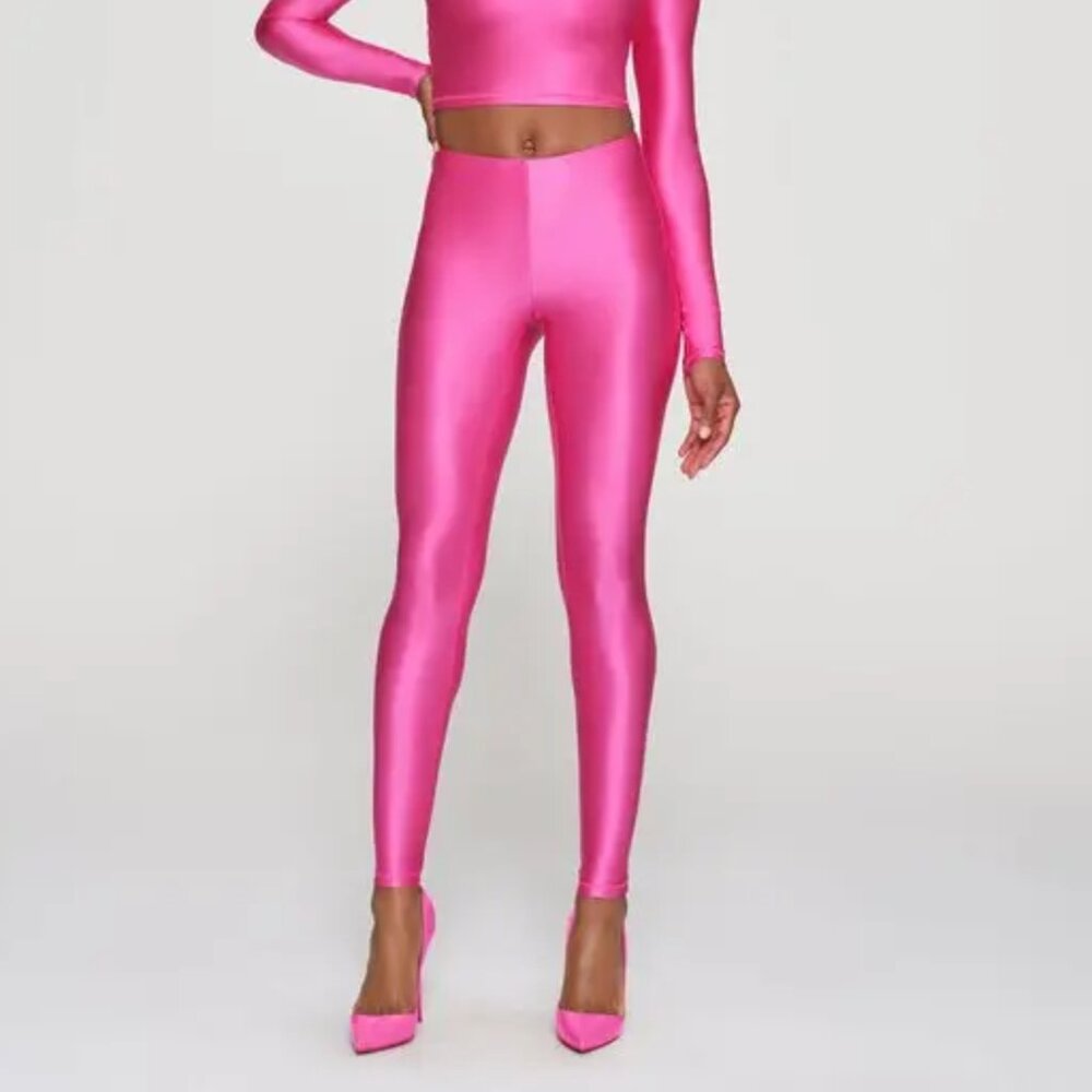 SKIMS - SHINE JERSEY LEGGING - HOT PINK - L